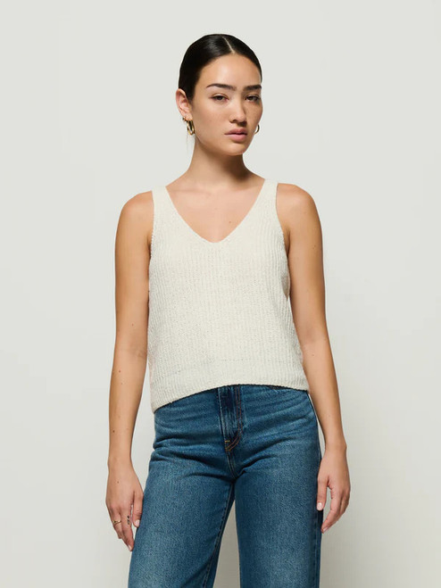 Cece Sweater Tank - Porcelain